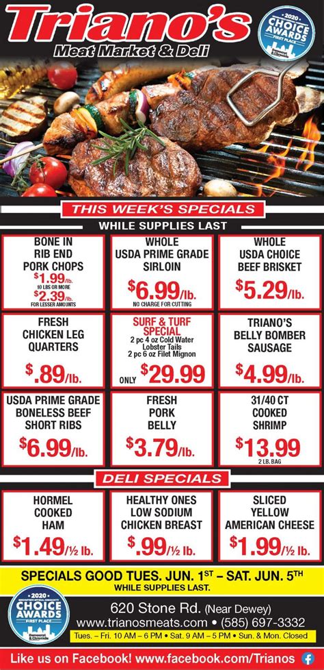 Specials and Packages .